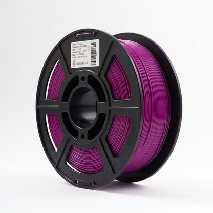 Standard PLA Matte Purple 1.75mm filament on a plastic spool