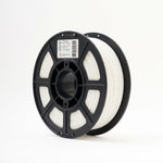 Standard PLA Matte White 1.75mm filament on a plastic spool