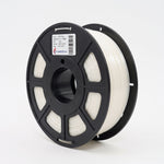 Standard PLA Silk White 1.75mm filament on a plastic spool